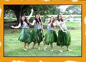 Hula skirt making while experiencing Teen Summer Camp in Hawaii